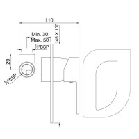 Смеситель для душа Jaquar Alive ALI-CHR-85227