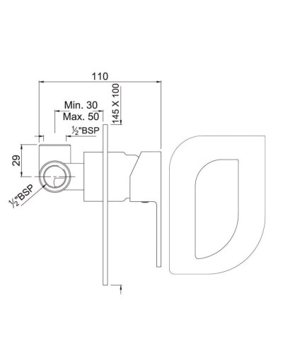 Смеситель для душа Jaquar Alive ALI-CHR-85227