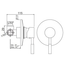 Смеситель для душа Jaquar Solo SOL-CHR-6227