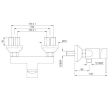 Смеситель для душа Jaquar D'Arc DRC-CHR-37149