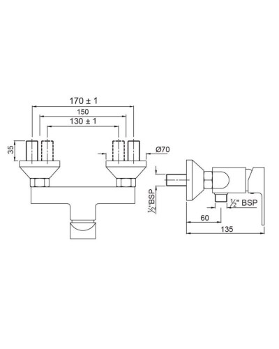 Смеситель для душа Jaquar Lyric LYR-CHR-38149