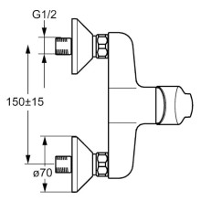 Смеситель для душа Hansa Polo 51450173