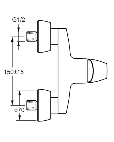 Смеситель для душа Hansa Disc 01680174