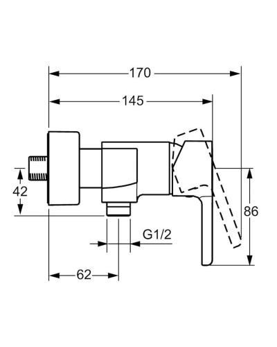 Смеситель для душа Hansa Form 49670103