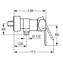 Смеситель для душа Hansa Ligna 06670103