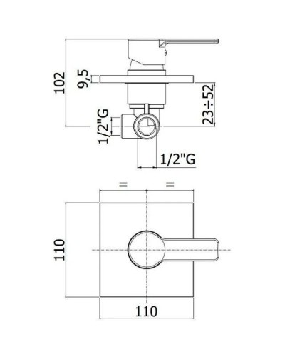 Смеситель для душа Paffoni Red RED010CR