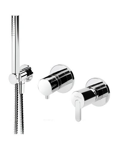 Смеситель для душа Cezares Leaf LEAF-VDIM3-D-L-01 Хром