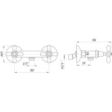 Смеситель для душа Migliore Princeton Plus ML.PRP-8046.BR