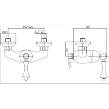 Смеситель для душа CEZARES MARGOT-DM-NOP