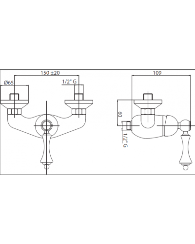 Смеситель для душа CEZARES MARGOT-DM-NOP