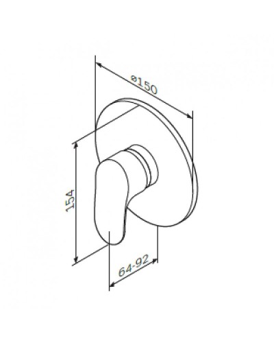 Смеситель для душа AM.PM Like F8075000 Хром