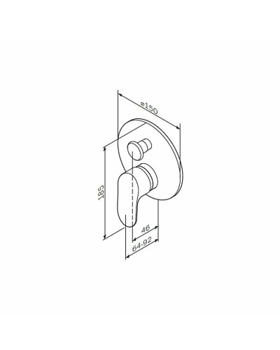 Смеситель для душа AM.PM Like F8085000 Хром