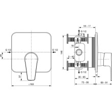 Смеситель для душа Ideal Standard Cerafine D A7347AA