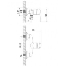 Смеситель для душа Lemark Pramen LM3303C Хром