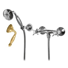 Смеситель для душа с ручным душем, шлангом 150 см и держателем CEZARES LORD-D-02-M