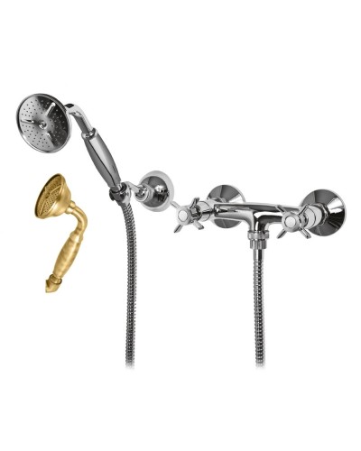 Смеситель для душа с ручным душем, шлангом 150 см и держателем CEZARES LORD-D-02-M