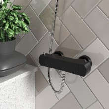 Смеситель для душа Paini Lady 89YO511TH с термостатом Черный матовый Хром