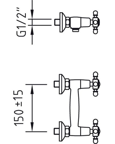 Смеситель для душа Paini Tango TNCR511 Хром