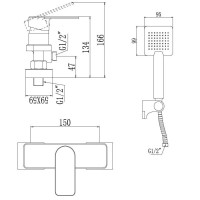 Смеситель для душа Savol 700 S-600705