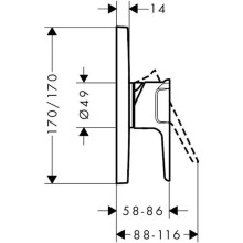 Смеситель для душа Axor Citterio E 36655000