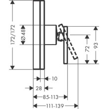 Смеситель для душа Axor Edge 46651000