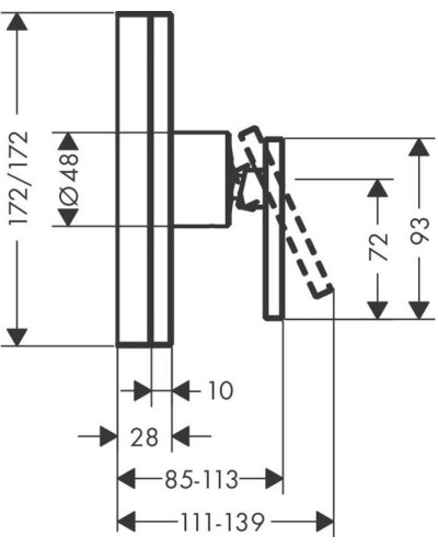 Смеситель для душа Axor Edge 46651000