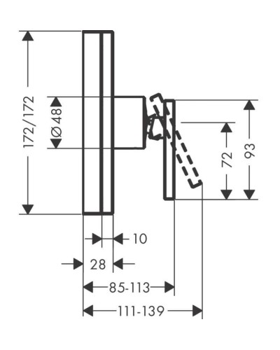 Смеситель для душа Axor Edge 46650000