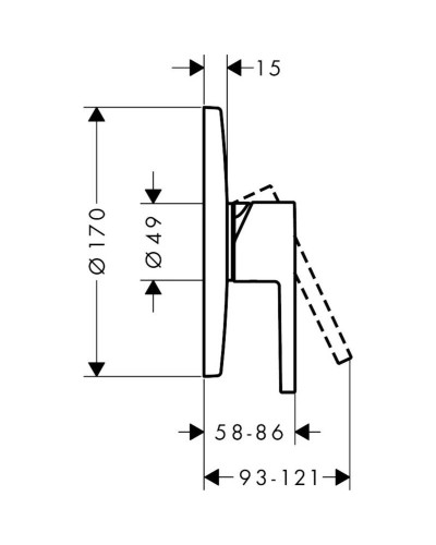 Смеситель для душа Axor Starck 10614000