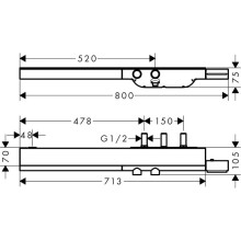 Термостат для душа Axor ShowerSolutions 45440000