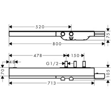 Термостат для душа Axor ShowerSolutions 45440000