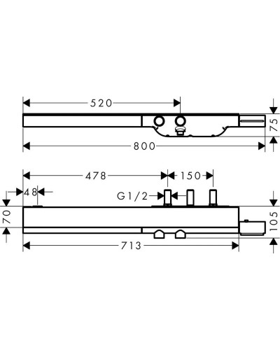 Термостат для душа Axor ShowerSolutions 45440000
