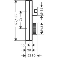 Термостат для душа Axor Edge 46751000