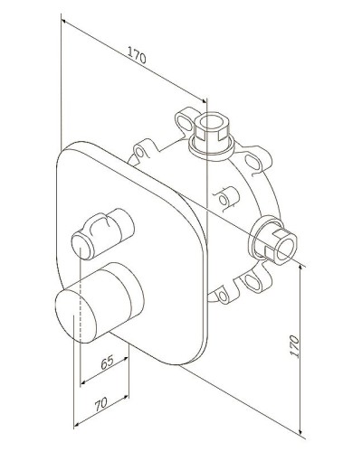 Смеситель для душа AM.PM Sensation F3085500 хром