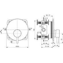 Смеситель для душа Ideal Standard Ceraline A7388XG