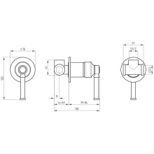 Смеситель для душа Migliore Ermitage Mini 31429
