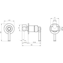 Смеситель для душа Migliore Ermitage Mini 30208