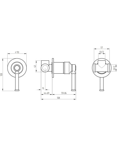 Смеситель для душа Migliore Ermitage Mini 30208