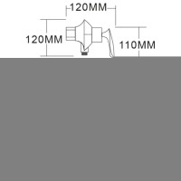 Смеситель для душа Felice 9080 nero lucido 12x21 см