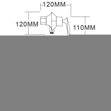 Смеситель для душа Felice 9080 nero lucido 12x21 см