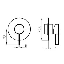 Смеситель для душа Noken Lignage N197503671