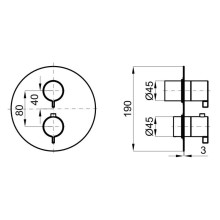 Термостат для душа Noken Lignage N197503623