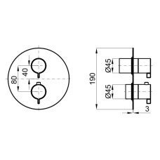 Термостат для душа Noken Lignage N197503623
