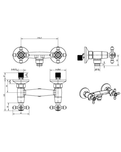 Смеситель для душа Boheme Camelia 314-Camelia