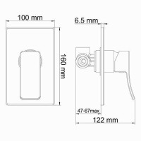 Смеситель для душа WasserKRAFT Aller 10651 Хром