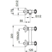 Смеситель для душа Migliore Prestige 31607