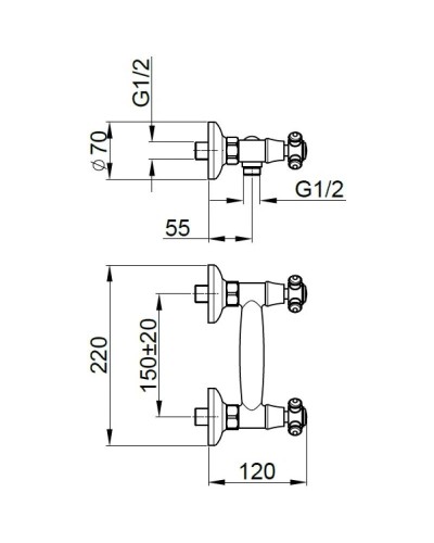 Смеситель для душа Migliore Prestige 31607
