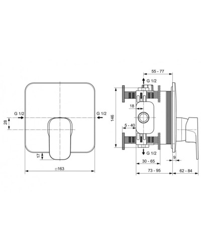 Смеситель для душа Ideal Standard Tonic II A6339AA