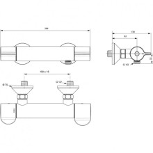 Термостат для душа Ideal Standard Ceraplus 2.0 A6872AA