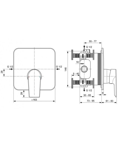 Смеситель для душа Ideal Standard Edge A7123AA