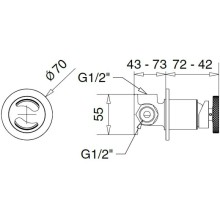 Смеситель для душа Migliore Reversa 28202